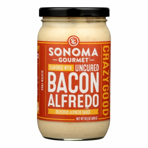Sonoma Gourmet - Pasta Sauce Bacon Alfredo - Case of 6-15.5 OZ Perspective: front