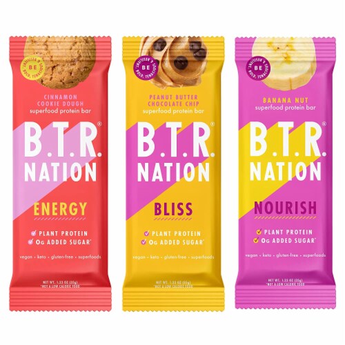 Keto Protein Bars, Plant Based Vegan Protein, Low Carb Food,Boosted 12 Pack Variety Pack Perspective: front