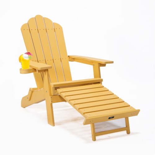 Adirondack chairs with store retractable ottoman