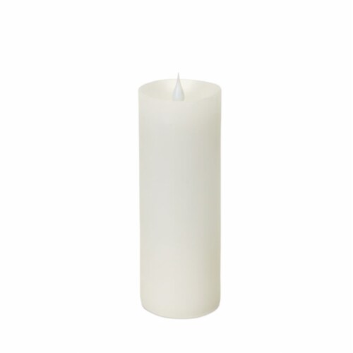Simplux LED Pillar Candle w/Moving Flame (Set of 2) 3 D x 7 H Perspective: front