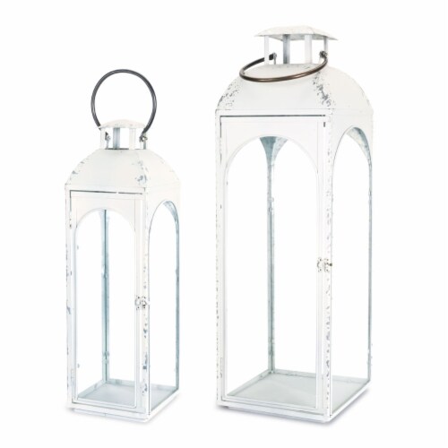 Lantern (Set of 2) 23.5 H, 30.75 H Metal Perspective: front