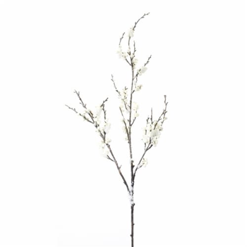 Snowy Berry Branch (Set of 12) 42.5 H Foam Perspective: front