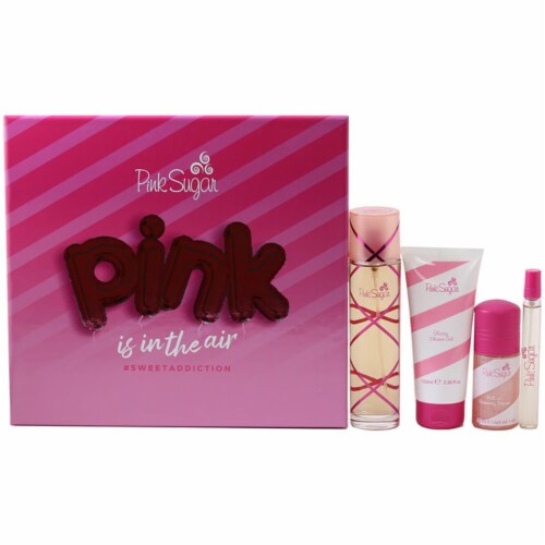 Aquolina 12064650 Pink Sugar Ladies 3.4 EDT, 3.4 SG, 1.7 Roll On Gift Set,  1 - Fry's Food Stores