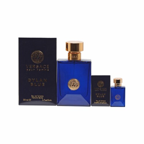 Versace 27092681 Duo Dylan Blue Pour Homme 1.7 EDP & 0.17 EDT Mini Men  Spray Set, 1 - Kroger