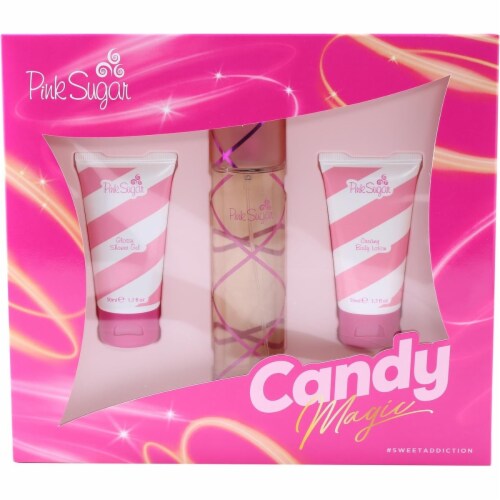 Pink Sugar Eau De Toilette Spray 3.4 oz & Body Lotion 8.4 oz