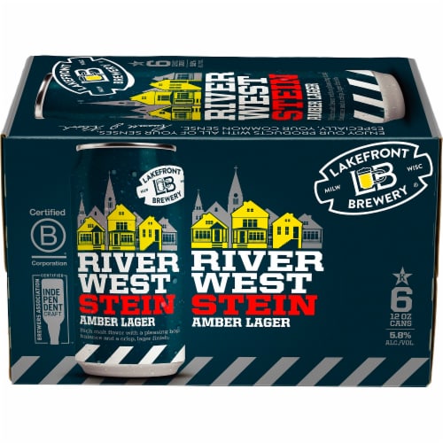 Lakefront Brewery Riverwest Stein Amber Lager Perspective: front