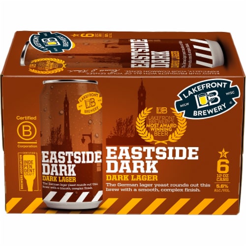 Lakefront Brewery Eastside Dark Lager Perspective: front