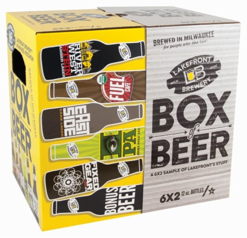 Lakefront Box of Beer - Variety Pack Perspective: front