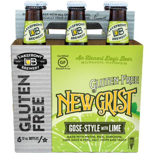 Lakefront Brewery New Grist Gose-Style with Lime Perspective: front