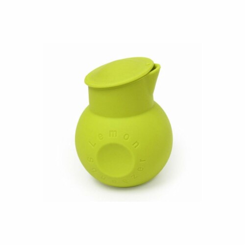 Silicone Lemon Squeezer; Green Perspective: front