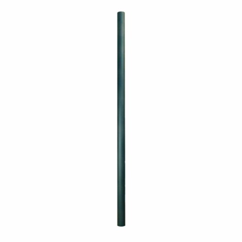 Smooth Aluminum Direct Burial Post, Verde Green - 7 ft. Perspective: front