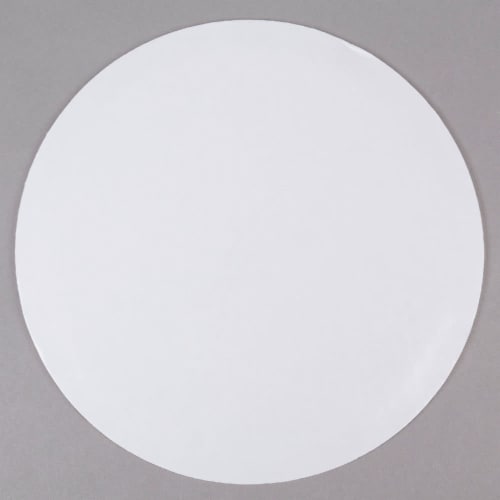 16 in. Corrugated White Cake & Pizza Circle Perspective: front