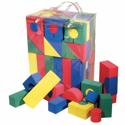 Non-Toxic WonderFoam Block, Assorted Size, Assorted Color, Pack 40 Perspective: front
