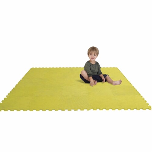 Play Puzzle Mat Yellow Set of 25, 1 Kroger