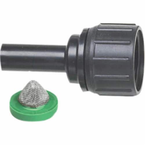 325G00UB 0.75 in. Hose Thread Swivel x 0.25 in. Compression Adapter Perspective: front