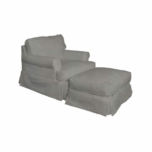 Gray slipcover chair cheap