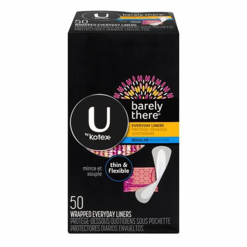 U by Kotex Barely There Panty Liners (Pack of 2) Perspective: front