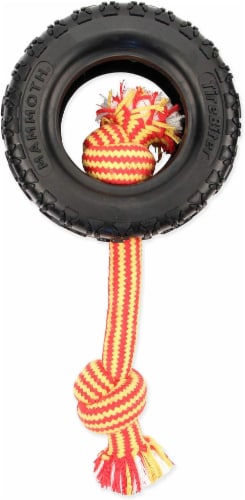 Tirebiter Large Rope Dog Toy Perspective: front