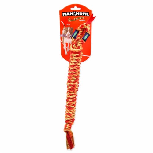 Mammoth® Pet Products Snakebiter Shorty Dog Toy - Multicolor Perspective: front