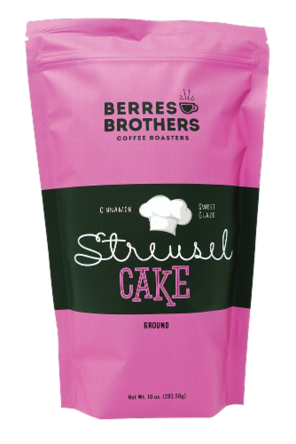 Berres Brothers Ground – Streusel Cake flavored coffee Perspective: front
