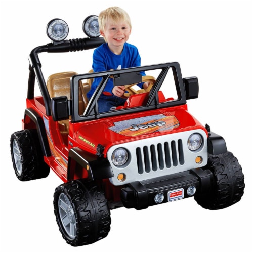 Fisher Price Power Wheels Realistic Jeep Wrangler 2 Seat Kid's Ride On Car,  Red, 1 Piece - Pick 'n Save