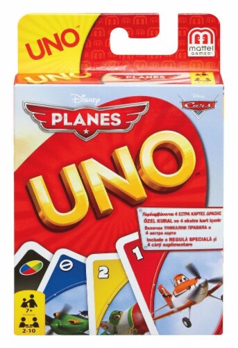 Uno Disney Pixar's Planes Card Game Perspective: front
