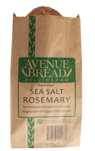 Avenue Bread True Artisan Sea Salt Rosemary Loaf Perspective: front
