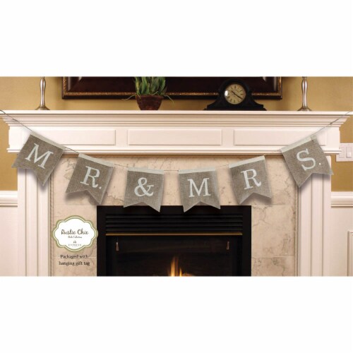 Mr and Mrs Jute Wedding Bunting Mr and Mrs Jute Wedding Bunting
