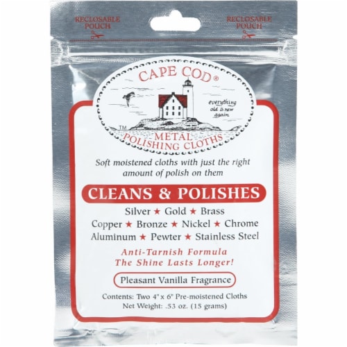 Cape Cod Pre-Moistened Metal Polishing Cloth (2 Count) 8821, 2Ct. - Foods  Co.