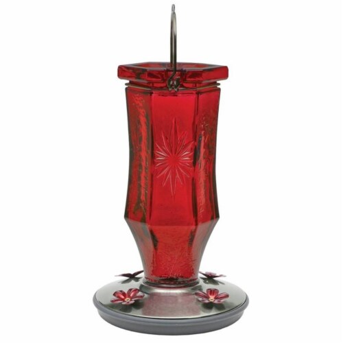 Feeder Vintage Ruby Starburst Perspective: front