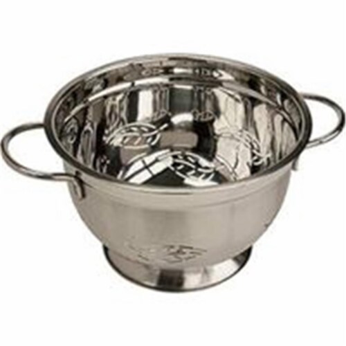 Colander, 5 qt - Silver Perspective: front