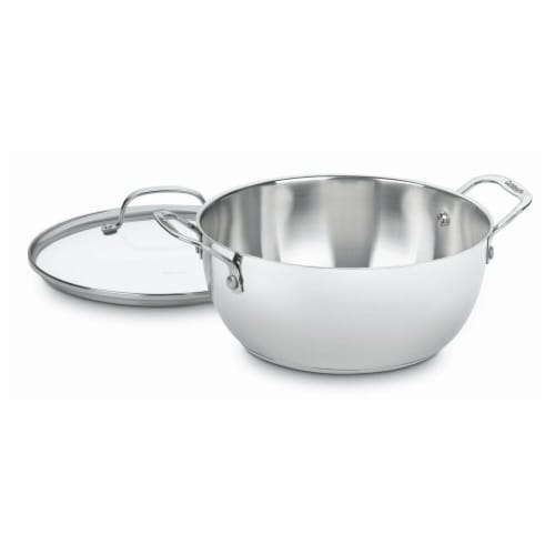 Chefs Classic Stainless Multi - Purpose Pot - 5.5 Quart Perspective: front
