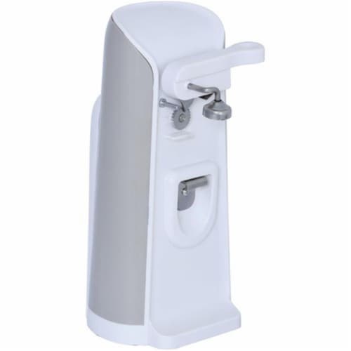 Electric Tall Can Opener - White Perspective: front