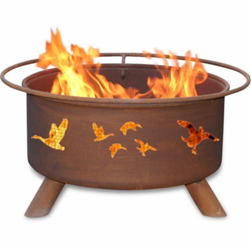 Wild Ducks Fire Pit Perspective: front