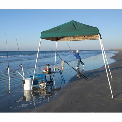 8x8 SL Pop-up Canopy  Green Cover  Black Bag Perspective: front