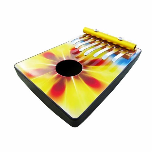 Tie Dye 8 Note Thumb Piano Perspective: front