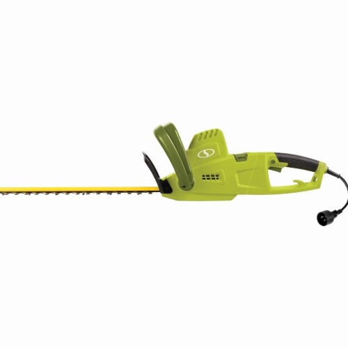 Multi-Angle Telescoping Convertible Electric Pole Hedge Trimmer  Green - 19 in. Perspective: front