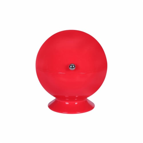 Roll Top Sugar Bowl; Poppy Red Perspective: front