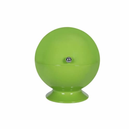 Roll Top Sugar Bowl; Parrot Green Perspective: front
