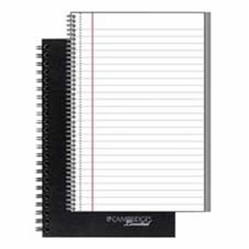 Notebook- Legal Ruled- 1 Subject- 80 Sheets- 8in.x5in.- Black Perspective: front