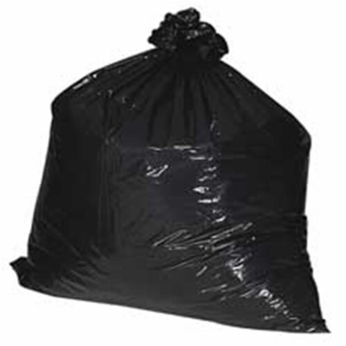 Trash Can Liners- Rcycld- 40-45 Gal- 1.65mil- 40in.x46in.- BK Perspective: front