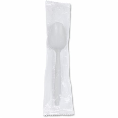 Plastic Wrapped Medium-Weight Spoons Perspective: front