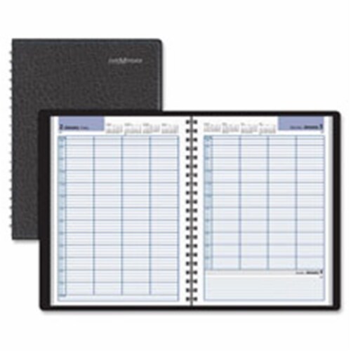 DayMinder 4-Person Daily Appointment - Black Perspective: front