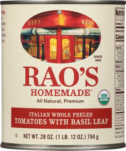 Rao's Homemade Imported Italian Peeled Tomatoes Perspective: front