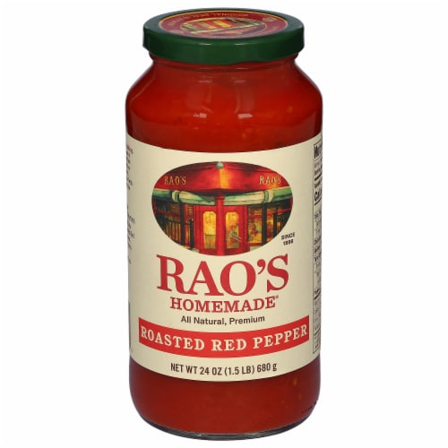 RAO's Homemade Premium Roasted Red Pepper Sauce Perspective: front