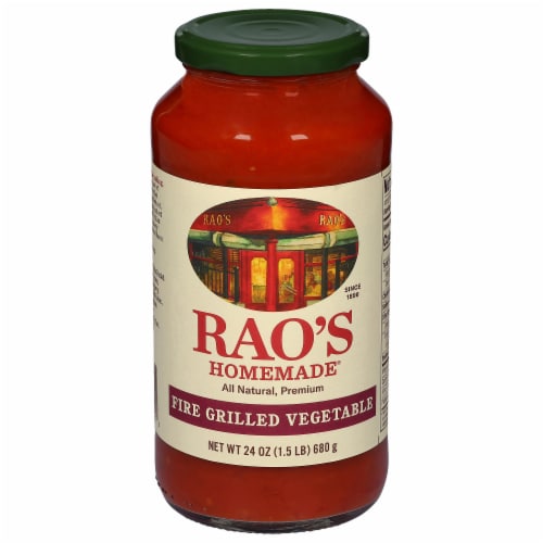 RAO's Homemade Premium Fire Grilled Vegetable Sauce Perspective: front