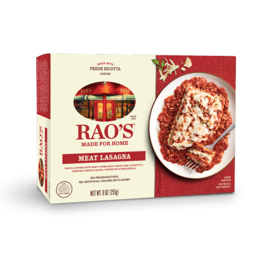 Rao's® Meat Lasagna Frozen Meal Perspective: front