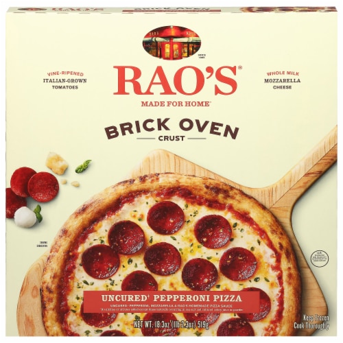 Rao's® Frozen Uncured Pepperoni Brick Oven Pizza Perspective: front