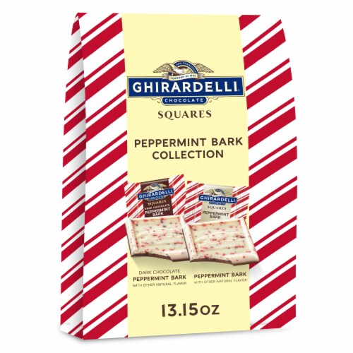 Ghirardelli Peppermint Bark Collection Chocolate Squares Perspective: front