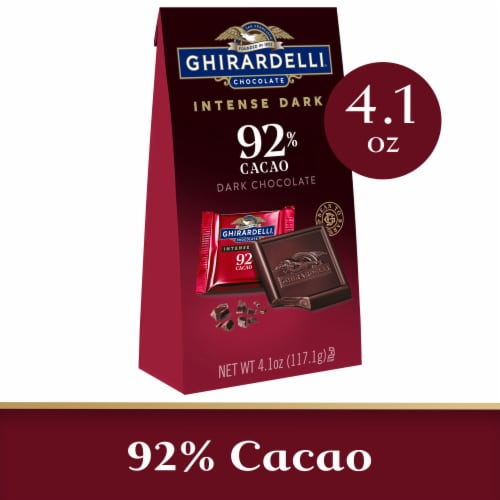 Ghirardelli® Intense Dark 92% Cacao Chocolate Squares Perspective: front